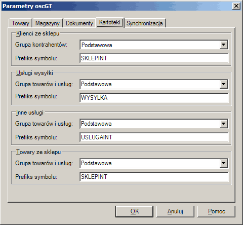 Parametry - Kartoteki Parametry - Kartoteki